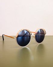 Load image into Gallery viewer, Gold Round Sunnies with Pearl Detail
