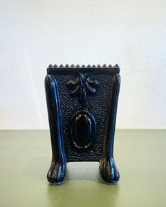 Victorian Black Milk Glass