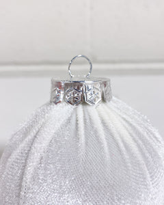 Silver Velvet Ornament