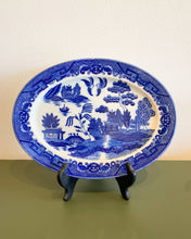 Load image into Gallery viewer, Vintage Japanese Blue &amp; White Collectible Platter
