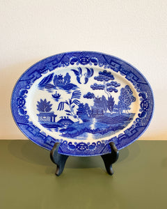 Vintage Japanese Blue & White Collectible Platter