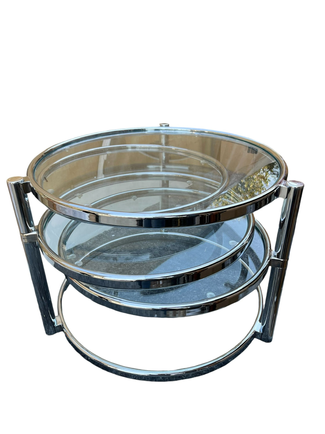 Multi Circle Chrome Table