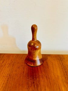 Handcrafted Wooden Bell w/Top Handle