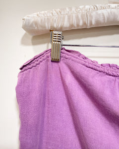 Lavender Strapless Shorts Romper (M)