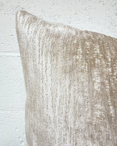 Extra Large Square Pillow in Continuum Silver