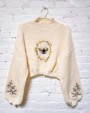 Load image into Gallery viewer, Bee Crop Sweater (L)
