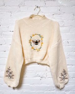 Bee Crop Sweater (L)