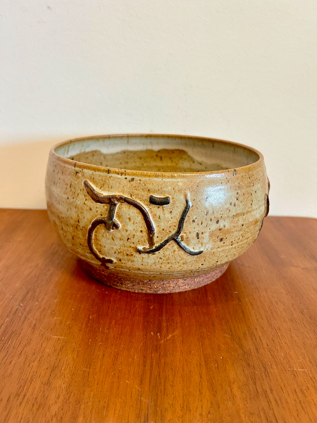 Glossed Pottery Bowl  Signed M.Myers