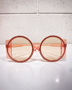 Pinky Brown Glasses