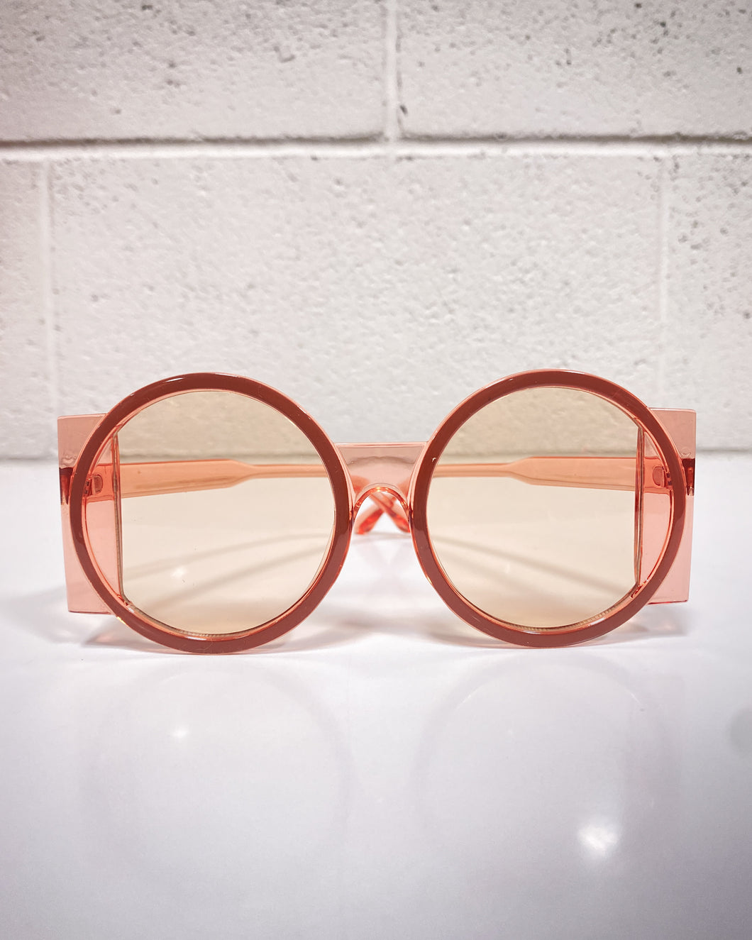 Pinky Brown Glasses