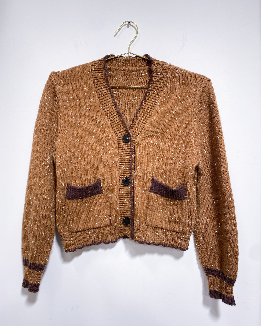 Brown Speckled Cardigan