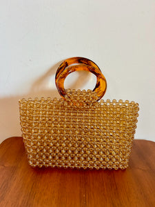 Amber Beaded Handbag