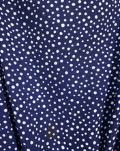 Load image into Gallery viewer, Vintage Navy Blue Polka Dot Dress (10)
