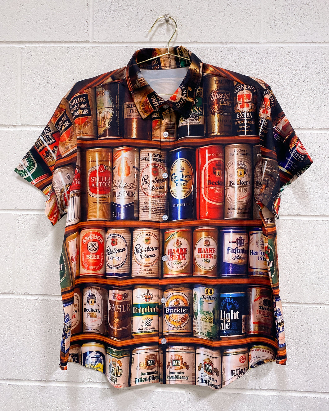 Beer Button Up Shirt (XL)