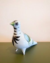 Load image into Gallery viewer, Vintage Handpainted Bird in Blues and Greens
