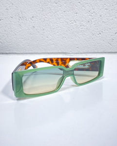 Green Rectangular Sunnies