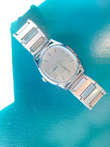 70s Silver Tone Timex wind up