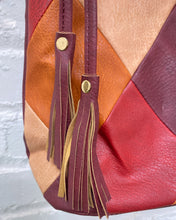 Load image into Gallery viewer, Leather Patchwork Purse in Reds
