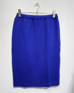 Vintage Knit Blue Skirt (10)