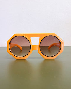 Cantaloupe Coloured Round Sunnies