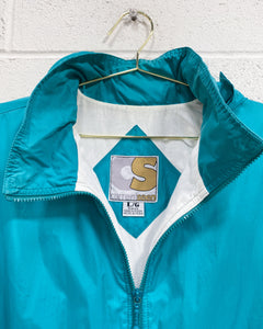 Vintage Turquoise Wind Breaker (L)