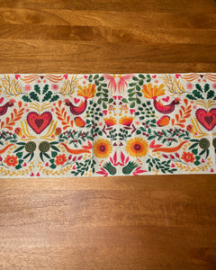 Bright Floral Table Runner