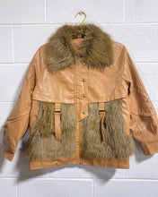 Load image into Gallery viewer, Faux Leather and Fur Jacket
