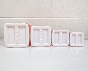 Vintage 4 Piece Plastic Canister Set