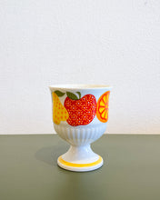 Load image into Gallery viewer, Vintage Set of 7 Springtime Japan Fruit Footed Coffee Cups
