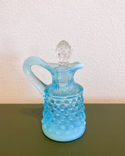 Load image into Gallery viewer, Fenton Blue Hobnail Glass Mini Cruet
