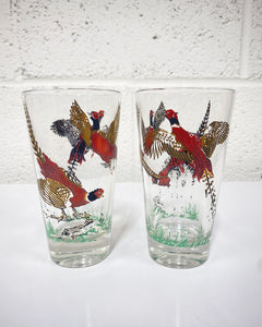 Vintage Bird Cocktail Set- 4 pieces