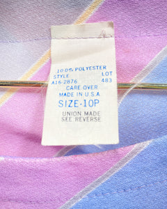 Vintage Pastel Stripe Dress (10P)