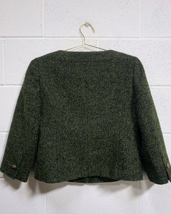 Anne Taylor Green Tweed Waist Coast (8)