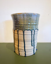 Load image into Gallery viewer, Tall Ceramic Planter with Drip Glaze
