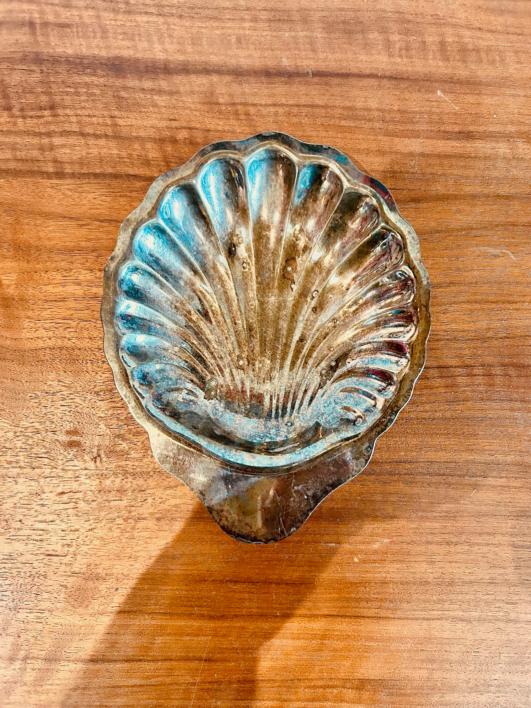 Silver Plated Seashell Catchall