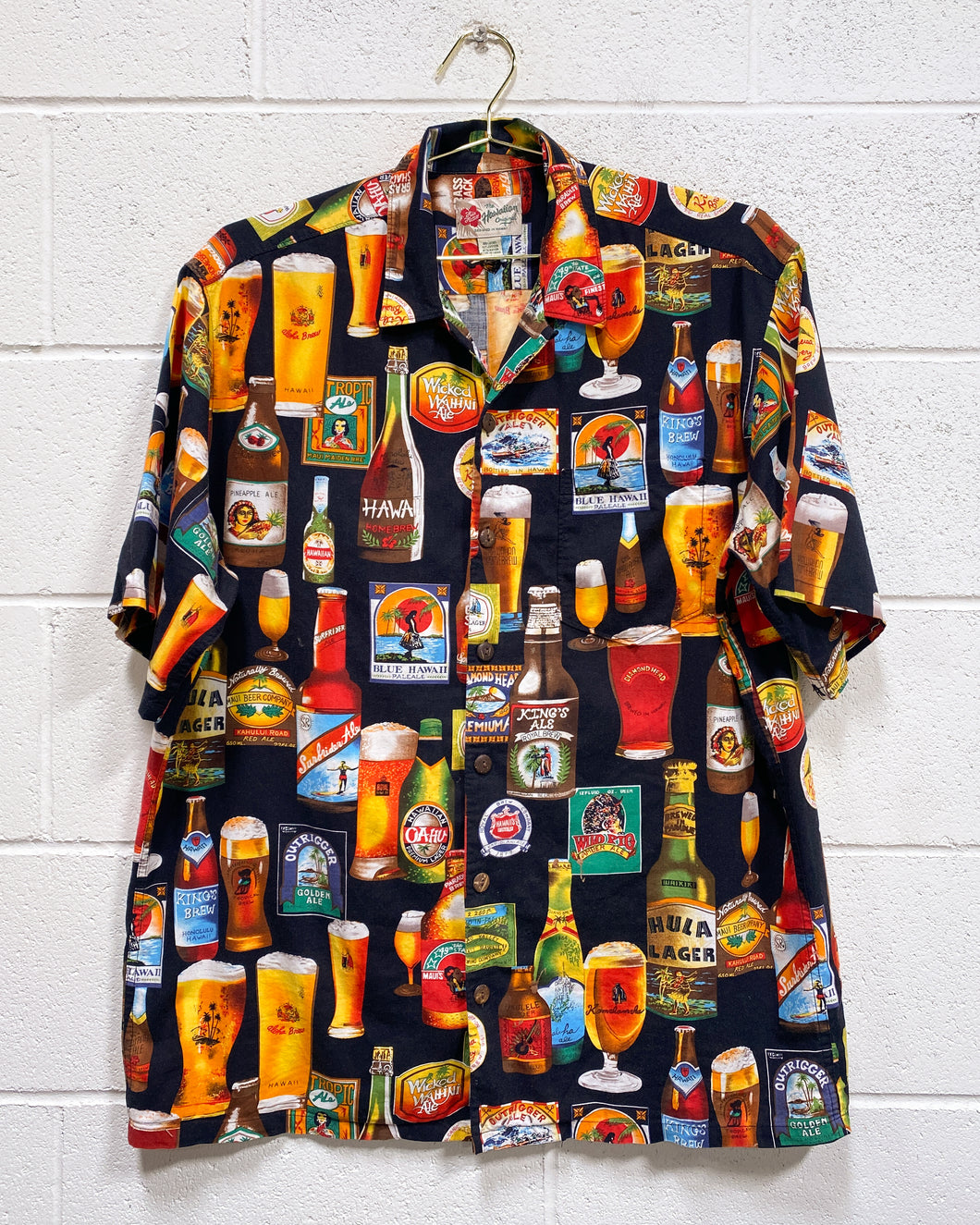 Hawaiian Beer Button Up (L)