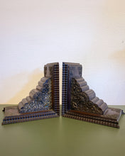 Load image into Gallery viewer, Vintage Ornate Wood and Metal BookendS
