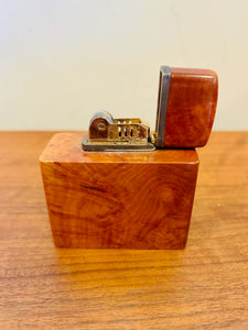 Gucci Italian Art Deco Wood Lighter