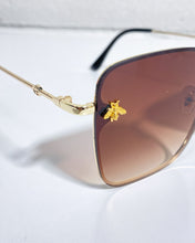 Load image into Gallery viewer, Brown Sunnies with Bee Detail 🐝
