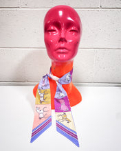 Load image into Gallery viewer, Horse Scarf in Pinks and Purples
