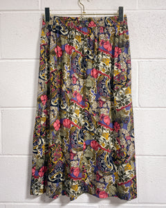 Vintage Floral Blouse and Skirt Set (8)