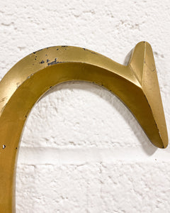 Gold “C” Wooden Wall Hanging