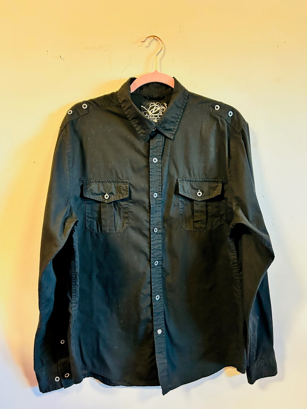 Black Long Sleeve Button Up