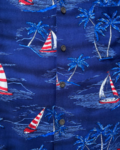 Red White and Blue Sail Boat Shirt (XL)