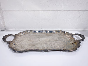 Vintage Silver Plated Copper Tray