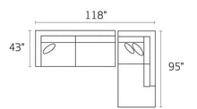 Load image into Gallery viewer, Michonne Sectional Sofa in Parallel Paprika
