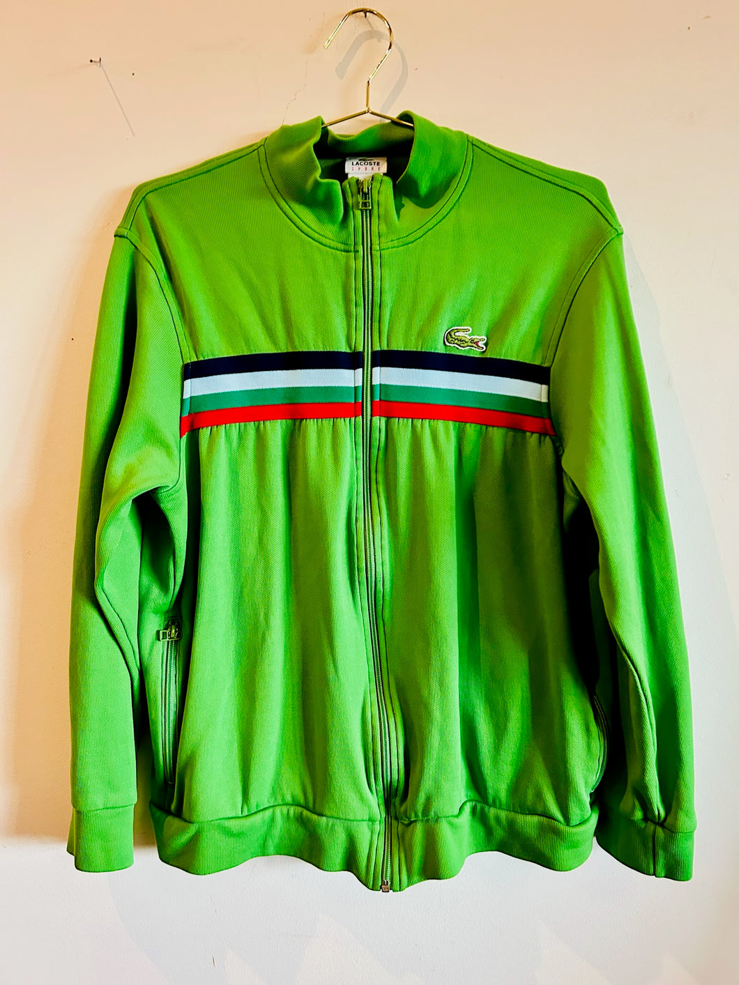 Lacoste Sport Lime Green Jog Sweater