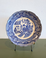 Load image into Gallery viewer, Vintage Buffalo Pottery Blue and White Plate
