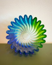 Load image into Gallery viewer, Studio Nova Solaris Blue and Green Swirl Bowl
