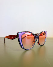 Load image into Gallery viewer, Cat Eye Tortoise Shell Sunnies with Pink Detail
